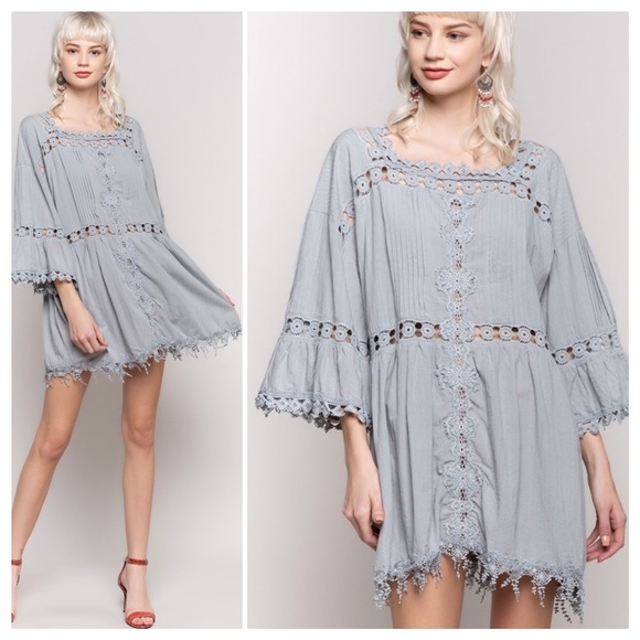 POL Dresses & Skirts - POL Simple Beauty Woven Tunic Dress